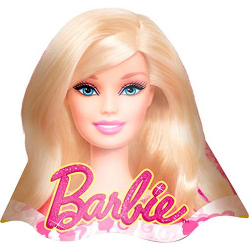Tamanhos, Medidas e Dimensões do produto Chapéu de Aniversário Barbie Core com 8 Unidades - Regina Festas