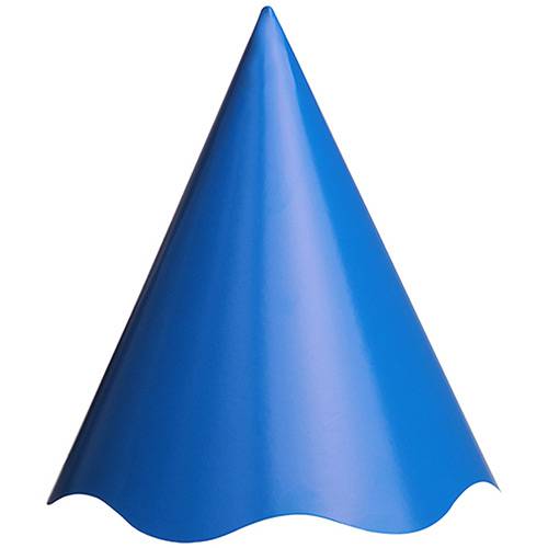 Tamanhos, Medidas e Dimensões do produto Chapéu de Aniversário Colors Azul Royal com 8 Unidades - Regina Festas