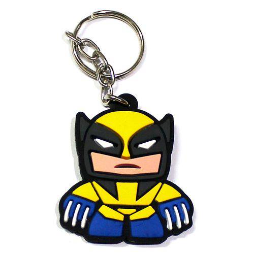 Tamanhos, Medidas e Dimensões do produto Chaveiro de Borracha Wolverine X-men Heroi - Emborrachado