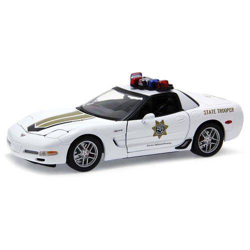 Tamanhos, Medidas e Dimensões do produto Chevrolet Corvette C5 Z06 Police Maisto 1:18
