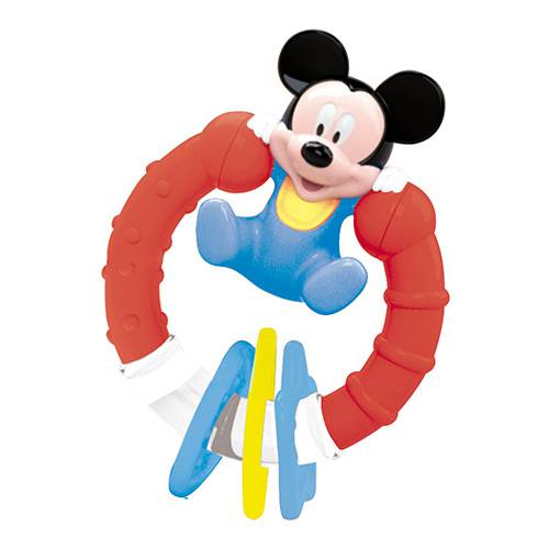 Tamanhos, Medidas e Dimensões do produto Chocalho Mickey Vermelho com Branco - Disney