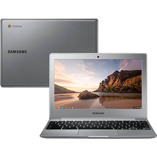 Tamanhos, Medidas e Dimensões do produto Chromebook Samsung 2 Intel Dual Core Memória 2GB HD 16GB Tela LED HD 11,6" Chrome OS Prata