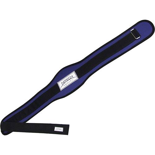 Tamanhos, Medidas e Dimensões do produto Cinto Nitech Sports Reforçado com Velcro Simples Azul Royal G