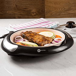 Tamanhos, Medidas e Dimensões do produto Classic Grill com Revestimento Cerâmico Fun Kitchen Preto 220V com 2 Anos de Garantia