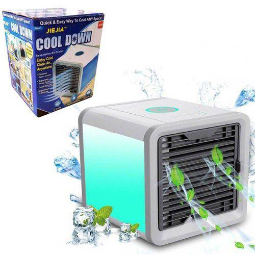 Tamanhos, Medidas e Dimensões do produto Climatizador Ar Ventilador Luminaria Agua Cool Cooler Gelado (888675)