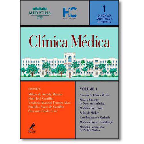 Tamanhos, Medidas e Dimensões do produto Clinica Medica - Vol 1 - Manole