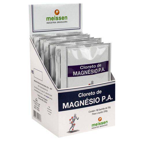 Tamanhos, Medidas e Dimensões do produto Cloreto de Magnésio P.A. - Display com 10 Sachês de 33g