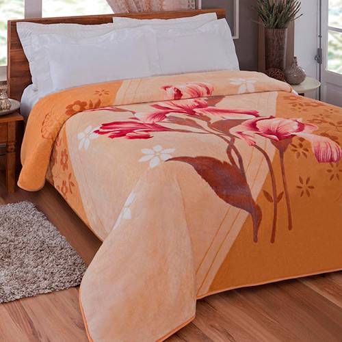 Tamanhos, Medidas e Dimensões do produto Cobertor Casal Soft Orquídeas Estampado - Kyor Plus