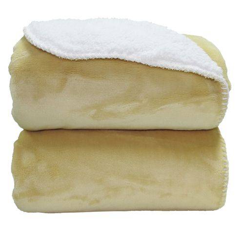 Tamanhos, Medidas e Dimensões do produto Cobertor Donna Bebê 110x90 Cm Kaki Microfibra Plush com Sherpa