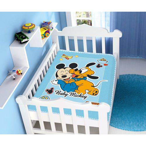Tamanhos, Medidas e Dimensões do produto Cobertor Infantil Mickey e Pluto Brincando