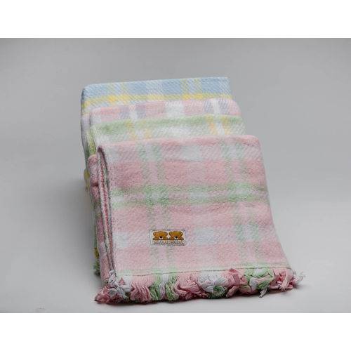Tamanhos, Medidas e Dimensões do produto Cobertor/mantinha para Bebê ou Pet- Azul, Amarelo e Branco