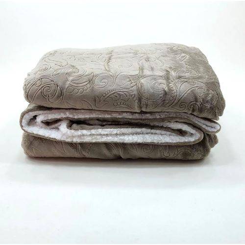 Tamanhos, Medidas e Dimensões do produto Cobertor Queen 2,40 X 2,20m Dupla Face Sherpa Vermont Fendi Rozac