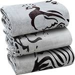 Tamanhos, Medidas e Dimensões do produto Cobertor Casal Flannel Animal Print - Casa & Conforto