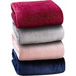 Tamanhos, Medidas e Dimensões do produto Cobertor Queen Flannel Vermelho Pop Star - Casa & Conforto