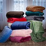 Tamanhos, Medidas e Dimensões do produto Cobertor King Flannel Colors Vermelho com Borda em Percal - Casa & Conforto