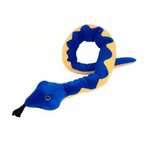 Tamanhos, Medidas e Dimensões do produto Cobra de Pelúcia Azul Gigante 280 Cm
