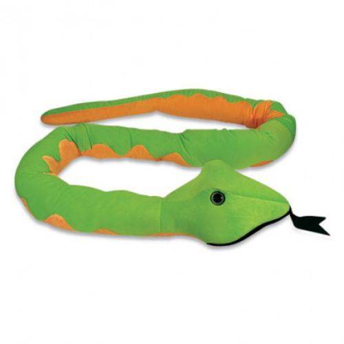 Tamanhos, Medidas e Dimensões do produto Cobra de Pelúcia Gigante Verde 2,86 Cm