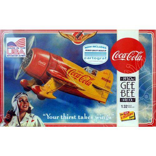 Tamanhos, Medidas e Dimensões do produto Coca-Cola 1930s Gee-Bee Racer - 1/32 - Lindberg HL515