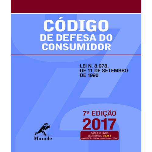 Tamanhos, Medidas e Dimensões do produto Codigo de Defesa do Consumidor - 7 Ed