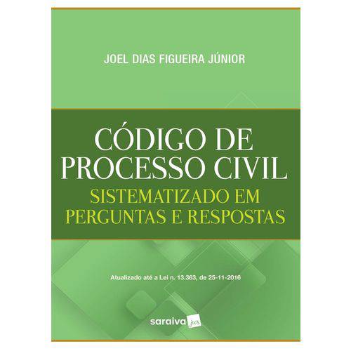 Tamanhos, Medidas e Dimensões do produto Codigo de Processo Civil Sistematizado em Perguntas e Respostas - Saraiva