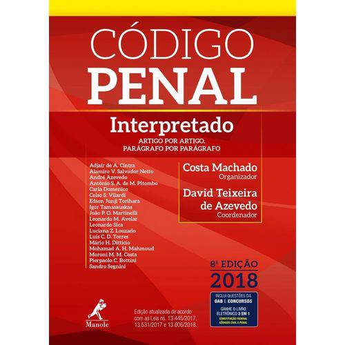 Tamanhos, Medidas e Dimensões do produto Código Penal Interpretado 2018 - 8ª Edição