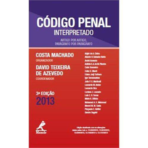 Tamanhos, Medidas e Dimensões do produto Codigo Penal Interpretado - 3º Ed 2013
