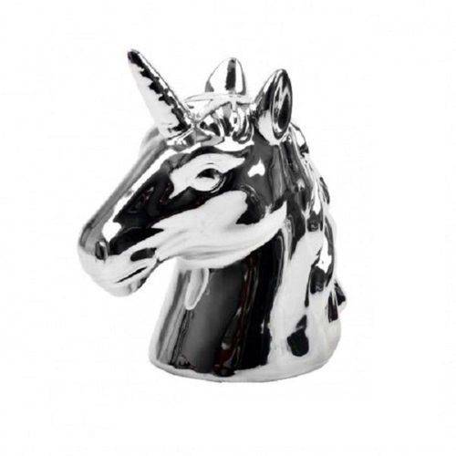 Tamanhos, Medidas e Dimensões do produto Cofre Cabeça de Unicornio- Prata