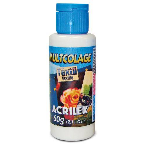 Tamanhos, Medidas e Dimensões do produto Cola Multcolage Têxtil Acrilex 60 Gr
