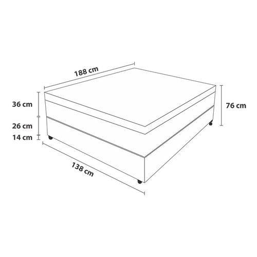Tamanhos, Medidas e Dimensões do produto Colchão Casal Pillow Top Shinning - Pelmex - Branco / Marrom