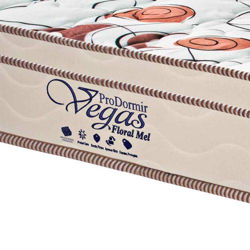 Tamanhos, Medidas e Dimensões do produto Colchão Queen Pillow Top Prodormir Vegas Mel - Probel - Palha / Marrom
