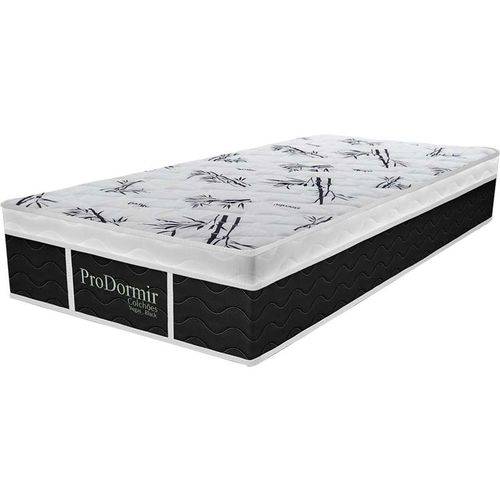 Tamanhos, Medidas e Dimensões do produto Colchão Solteiro Pillow Top Prodormir Vegas Black- Probel - Branco / Black
