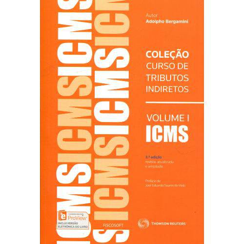 Tamanhos, Medidas e Dimensões do produto Coleção Curso de Tributos Indiretos Vol 1 - ICMS - 3º Edição