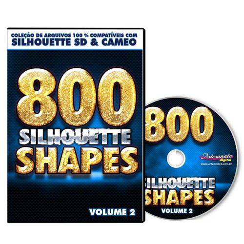 Tamanhos, Medidas e Dimensões do produto Coleção Dvd 800 Shapes Silhouette - Volume 2
