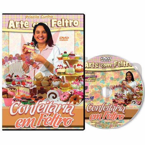Tamanhos, Medidas e Dimensões do produto Coleção Dvd Arte com Feltro Confeitaria em Feltro com Priscila Cunha