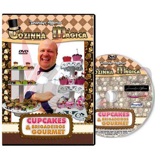 Tamanhos, Medidas e Dimensões do produto Coleção Dvd Cozinha Mágica com Cupcakes e Brigadeiros Gourmet com Jurandyr Affonso