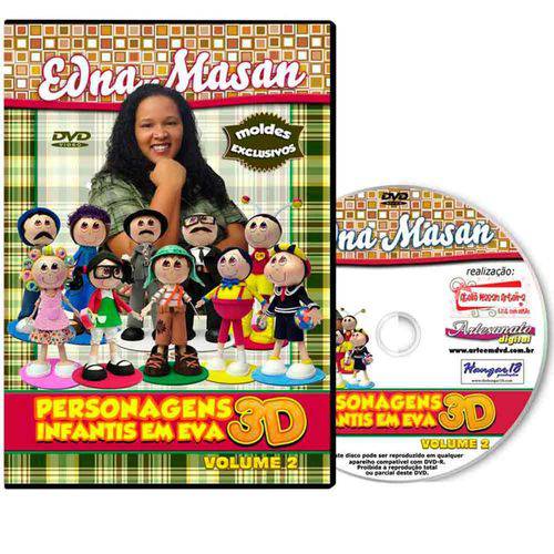 Tamanhos, Medidas e Dimensões do produto Coleção Dvd - Eva 3d - Personagens Infantis Volume 2 com Edna Massan