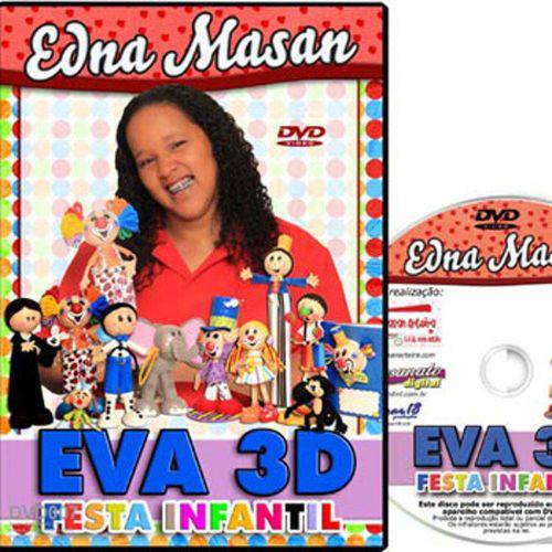 Tamanhos, Medidas e Dimensões do produto Coleção Dvd Festa Infantil 3d com Eva com Edna Masan