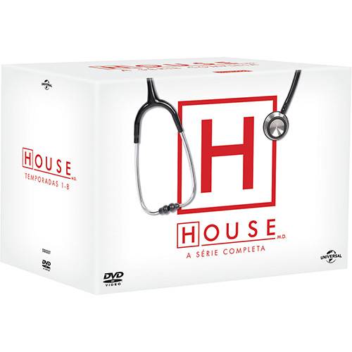 Tamanhos, Medidas e Dimensões do produto Coleção DVD House 1ª a 8ª Temporada (46 Discos)