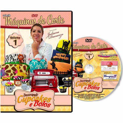Tamanhos, Medidas e Dimensões do produto Coleção Dvd Máquinas de Corte Decorando Cupcakes e Bolos