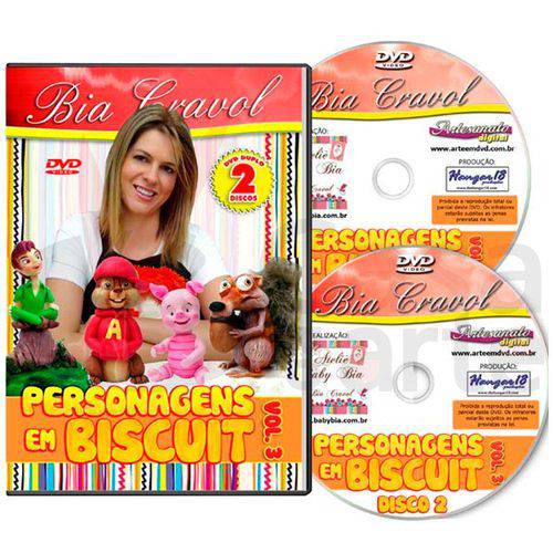 Tamanhos, Medidas e Dimensões do produto Coleção Dvd Personagens de Biscuit com Bia Cravol Volume 3