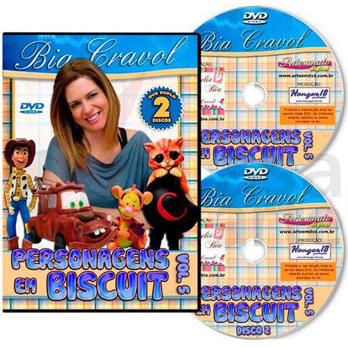 Tamanhos, Medidas e Dimensões do produto Coleção Dvd Personagens de Biscuit com Bia Cravol Volume 5