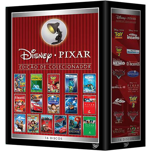 Tamanhos, Medidas e Dimensões do produto Coleção DVD Pixar: Edição de Colecionador (16 DVDs)