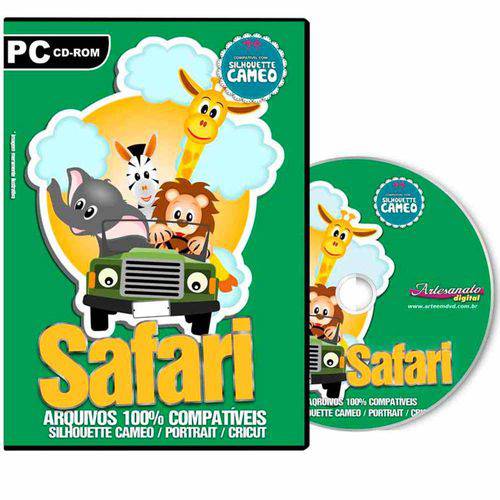 Tamanhos, Medidas e Dimensões do produto Coleção Dvd - Projeto Safari Silhouette Cameo