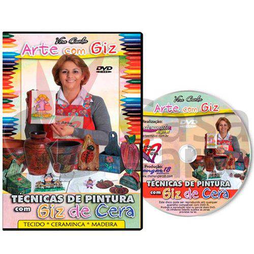 Tamanhos, Medidas e Dimensões do produto Coleção Dvd Técnicas de Pintura com Giz de Cera com Vera Cunha