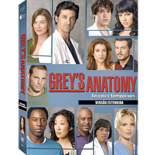 Tamanhos, Medidas e Dimensões do produto Box DVD - Grey's Anatomy - 3ª Temporada (7 Discos)