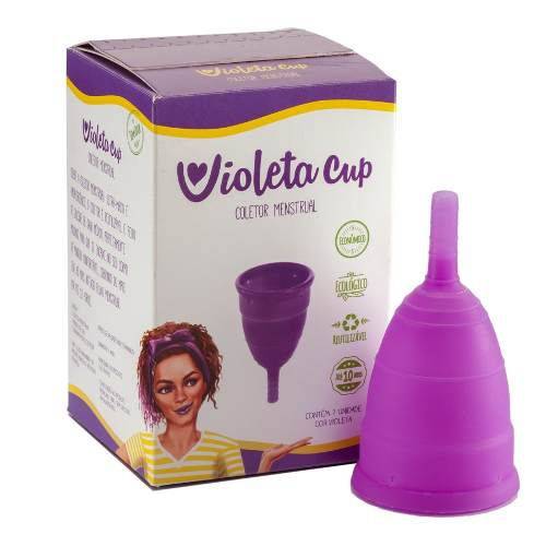 Tamanhos, Medidas e Dimensões do produto Coletor Menstrual Violeta Cup- Violeta Tipo- a