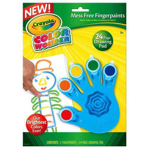 Tamanhos, Medidas e Dimensões do produto Color Wonder Pintura a Dedo 5 Cores - Crayola