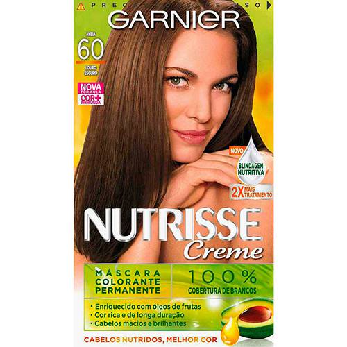 Tamanhos, Medidas e Dimensões do produto Coloração Garnier Nutrisse - Louro Escuro /Aveia - 60