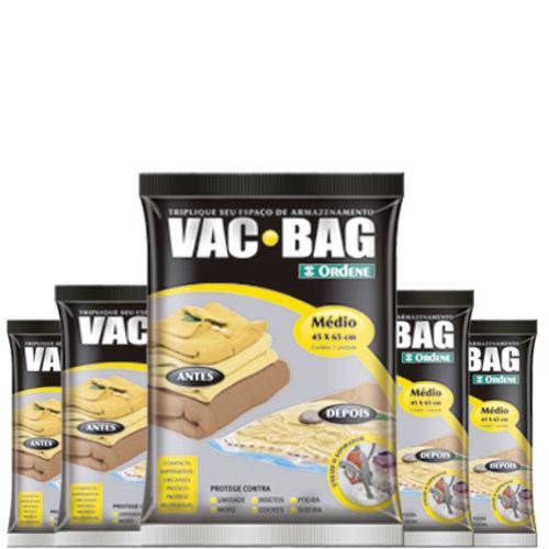 Tamanhos, Medidas e Dimensões do produto Combo: 5 Sacos a Vácuo Protetor Vac Bag 45 X 65 Ordene Médio