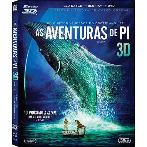 Tamanhos, Medidas e Dimensões do produto Combo as Aventuras de Pi (Blu-ray 3D+Blu-ray+DVD)